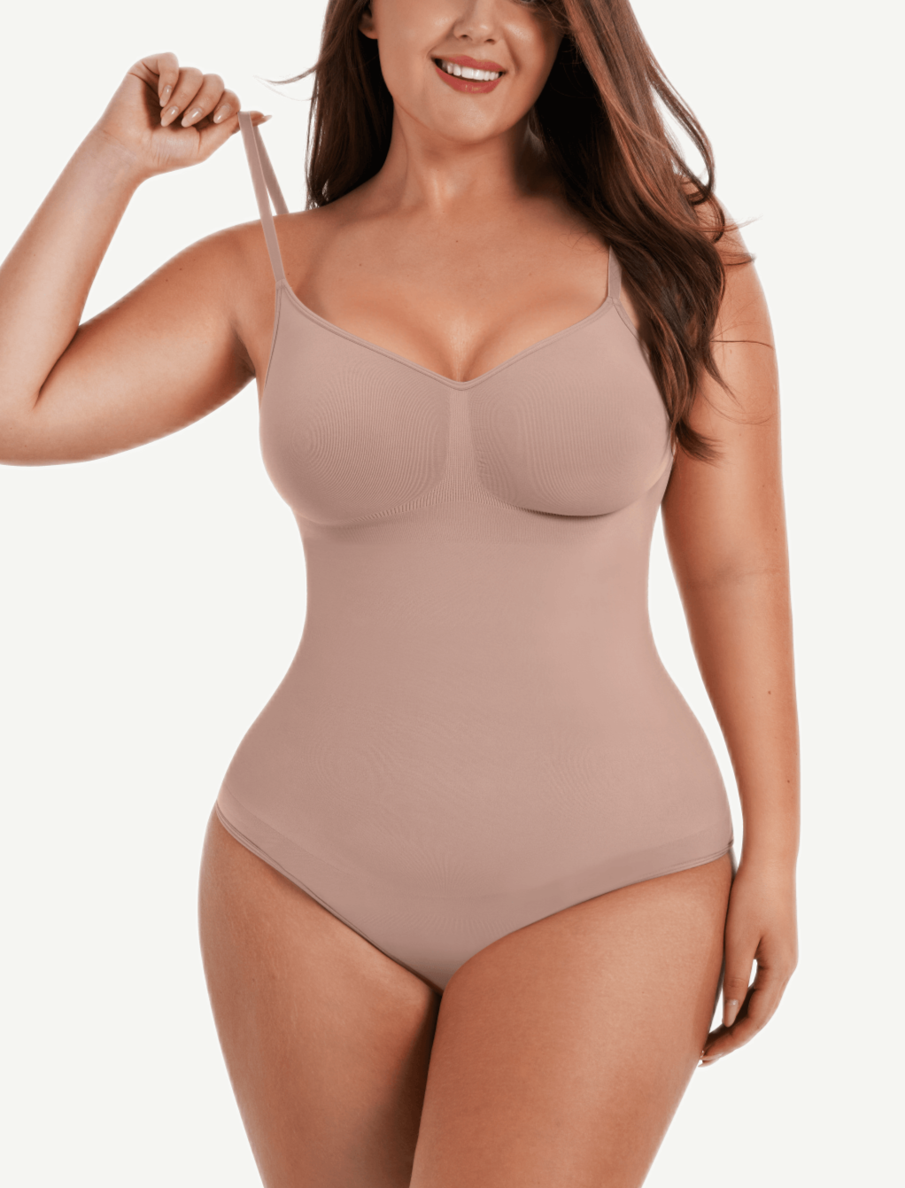 Seamless Thong Bodysuit with Tummy and Abdomen Control