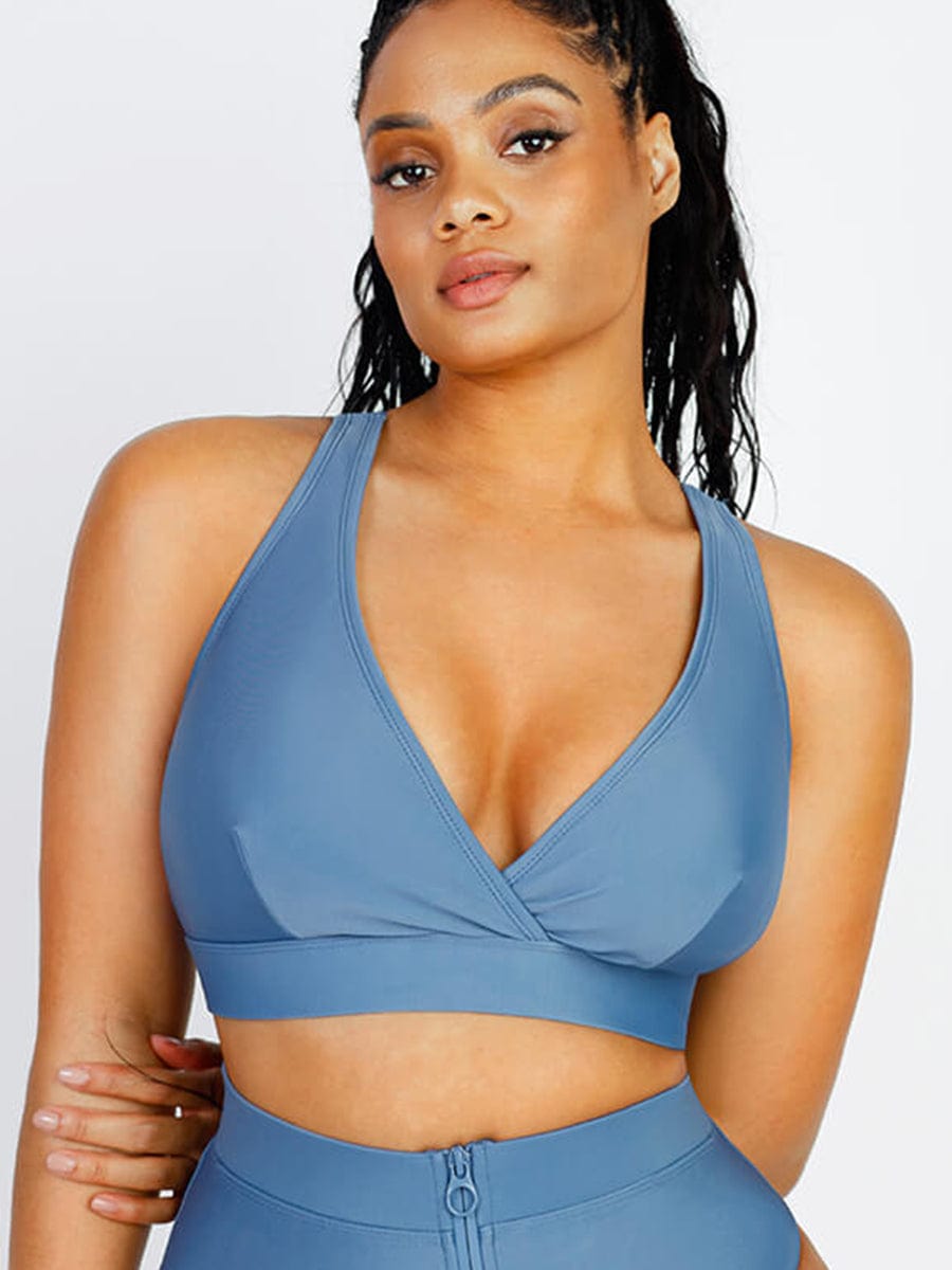 Wrap-Front Bikini Top – Adjustable Straps for a Custom Fit