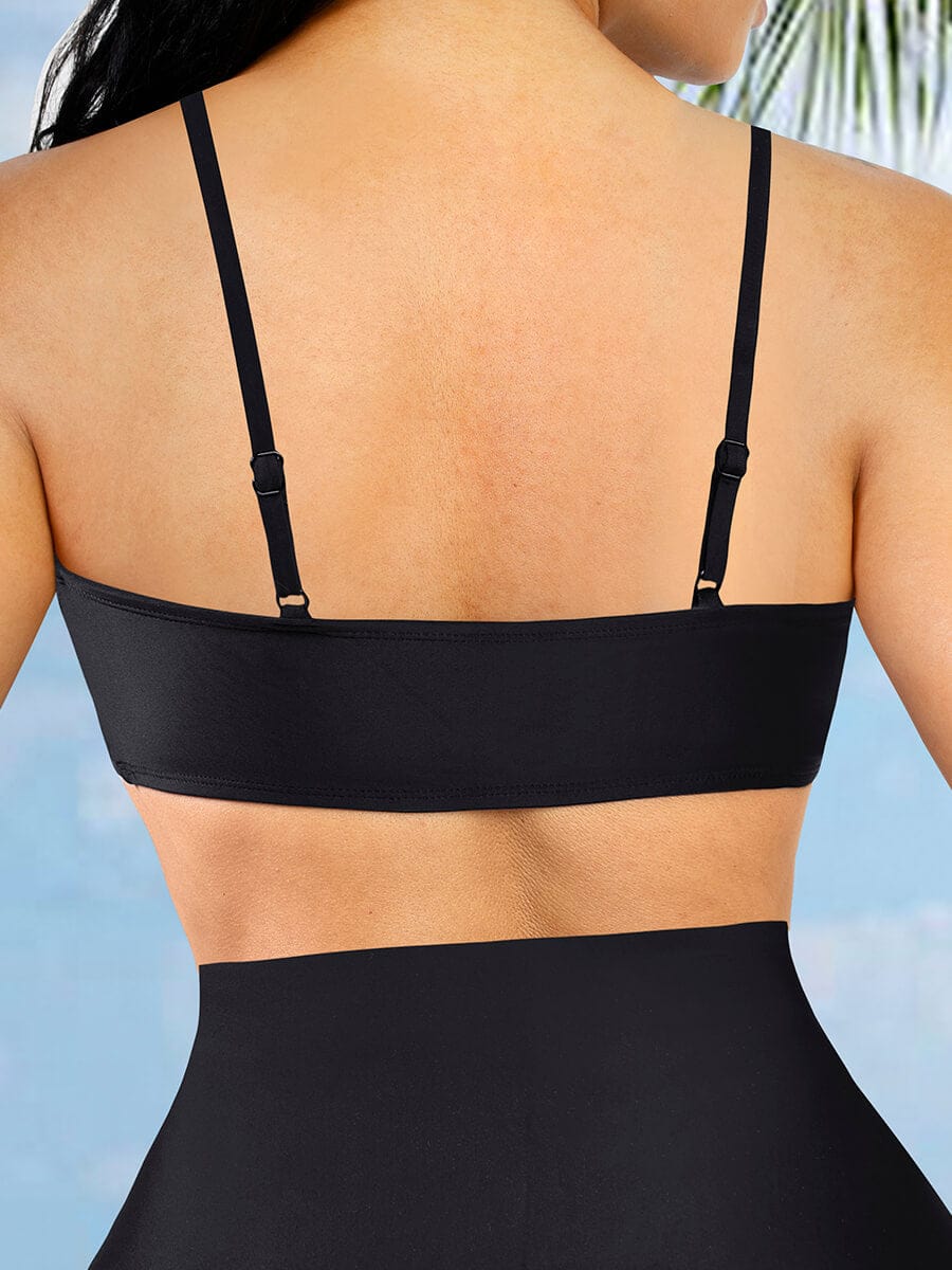 Cross-Front Bikini Top – Adjustable Straps for Perfect Fit