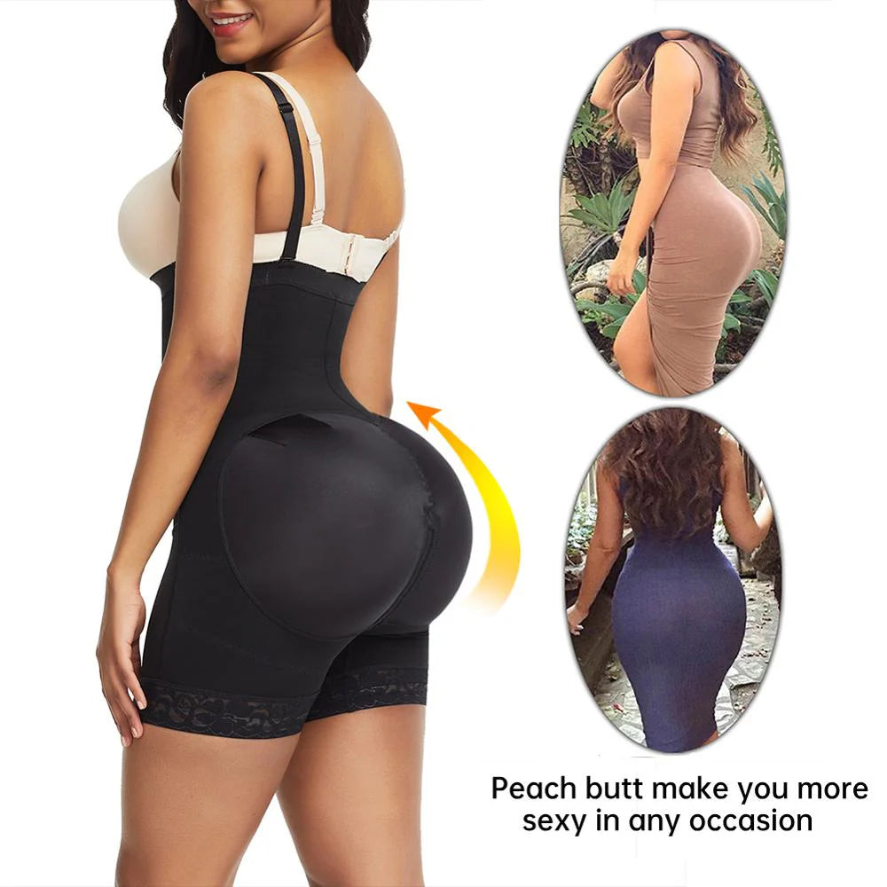 Detachable Straps Side Zip Body Shaper