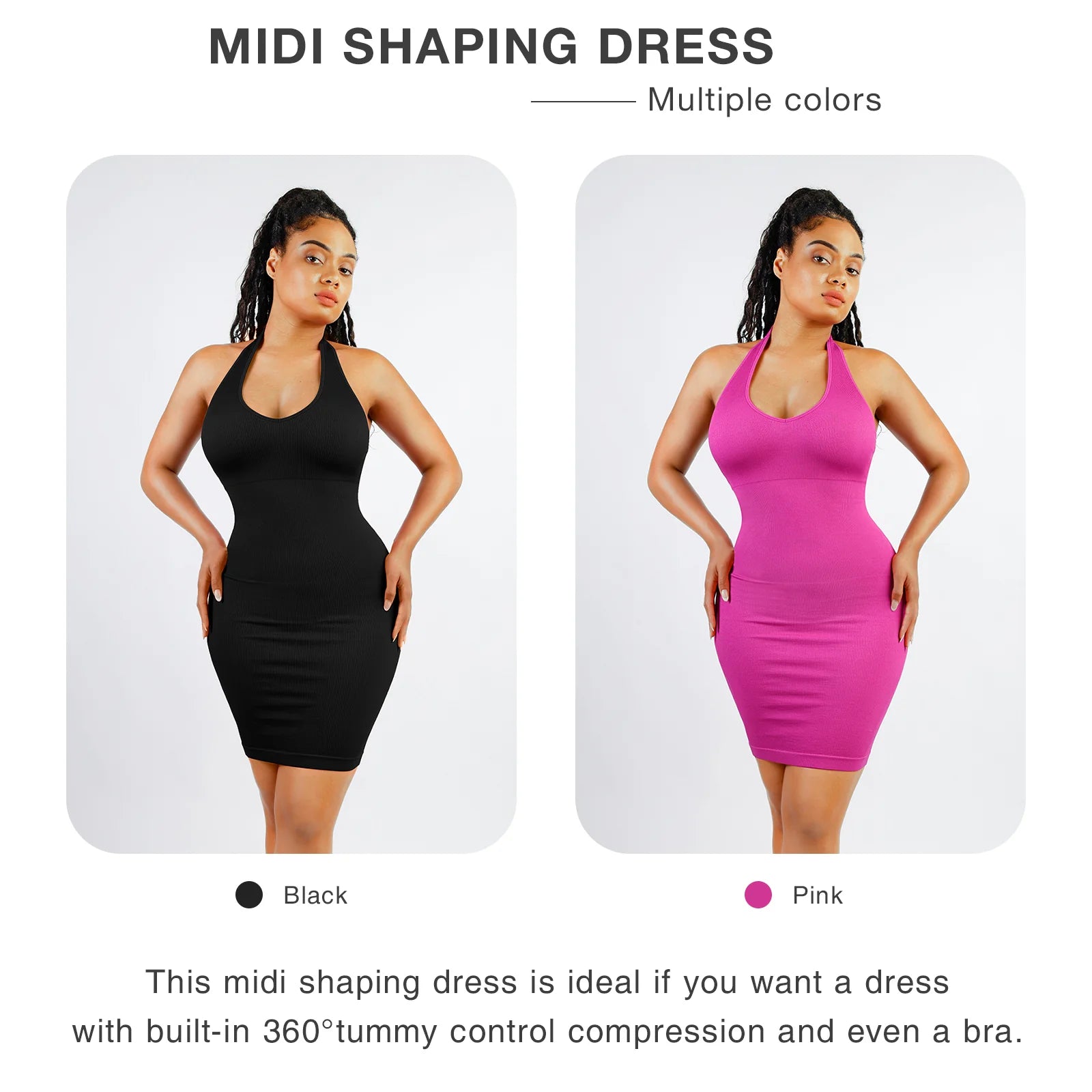 Halter Neck Shaping Dress