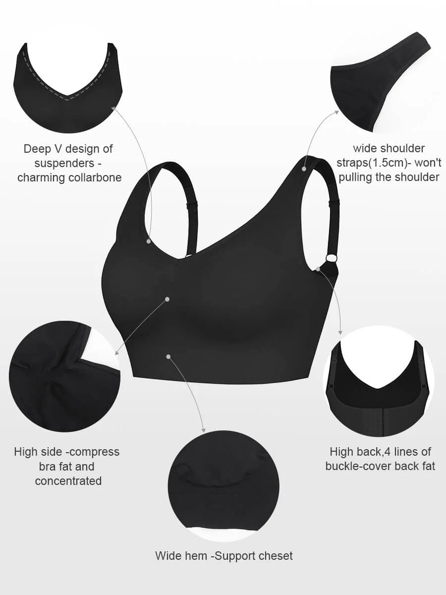 Breast Support Bra With Removable cups