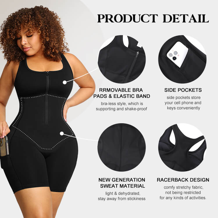 Sauna Bodyshaper With Pockets