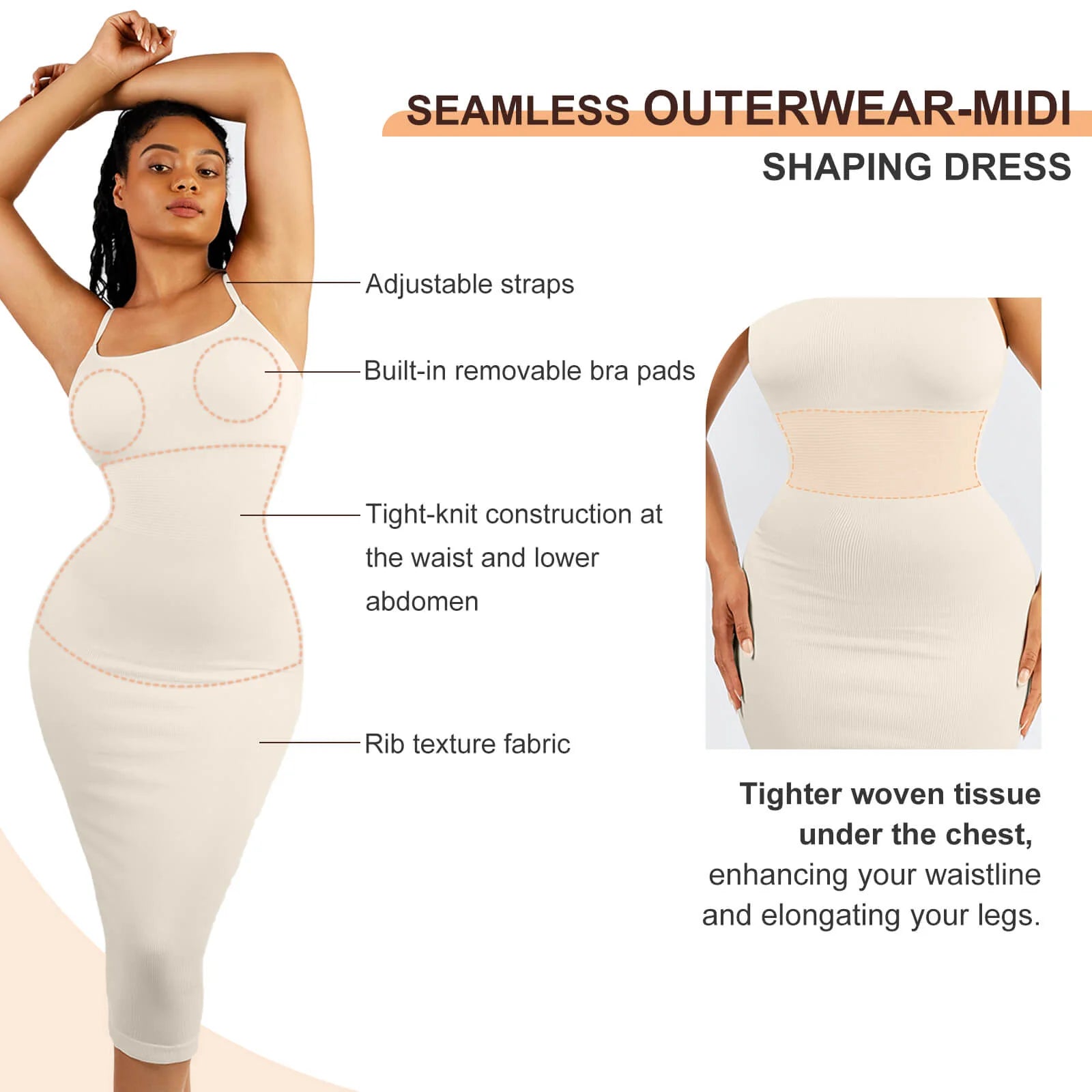 Seamless Midi Dress