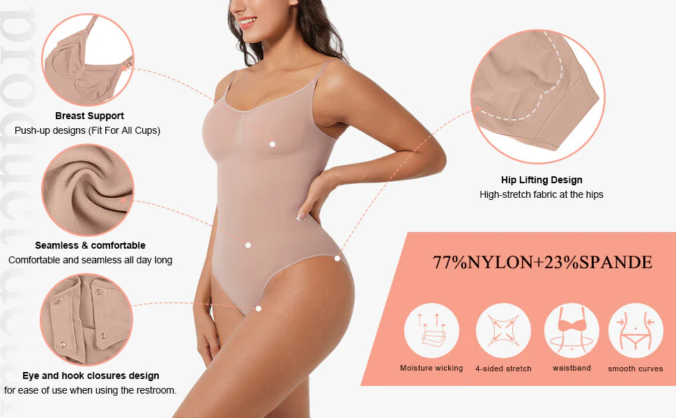 Seamless shapewear bodysuit