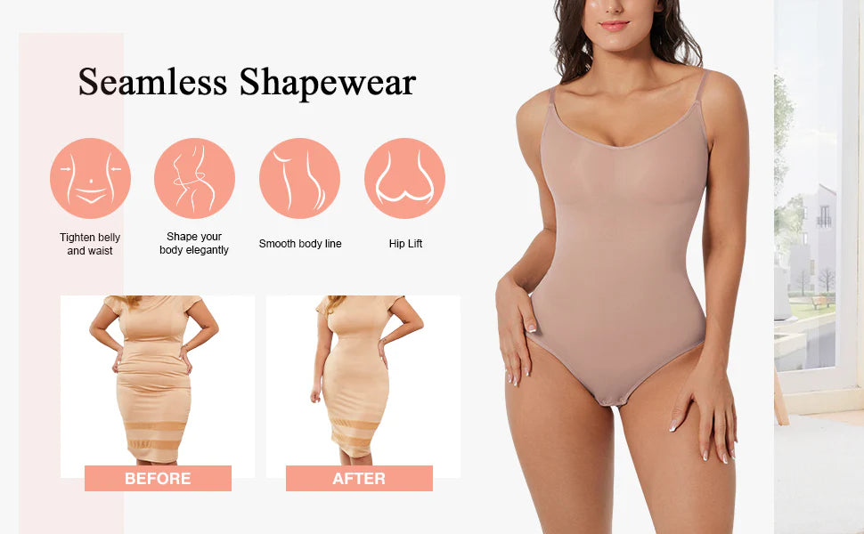 Seamless shapewear bodysuit