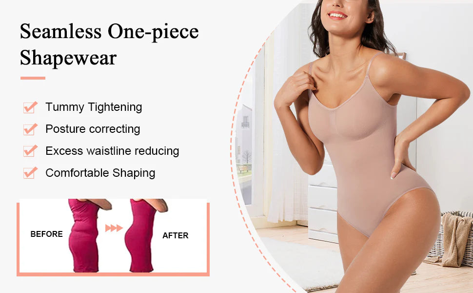 Seamless shapewear bodysuit