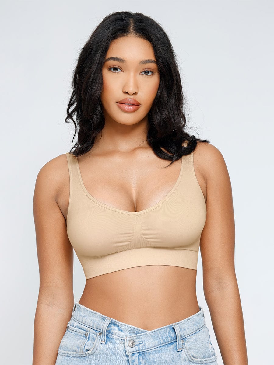 Breast Support Bra With Removable cups