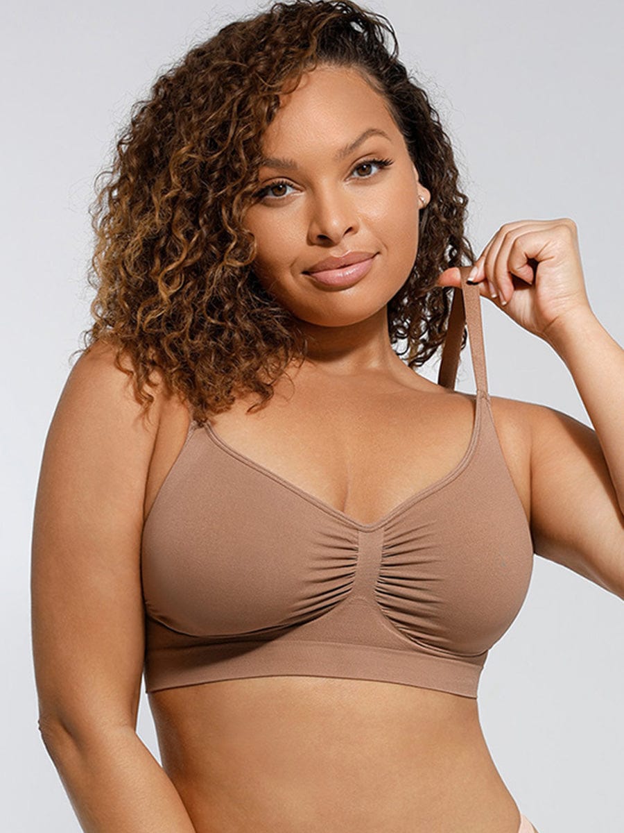 Wireless Supportive Shaping Bra with Adjustable Straps