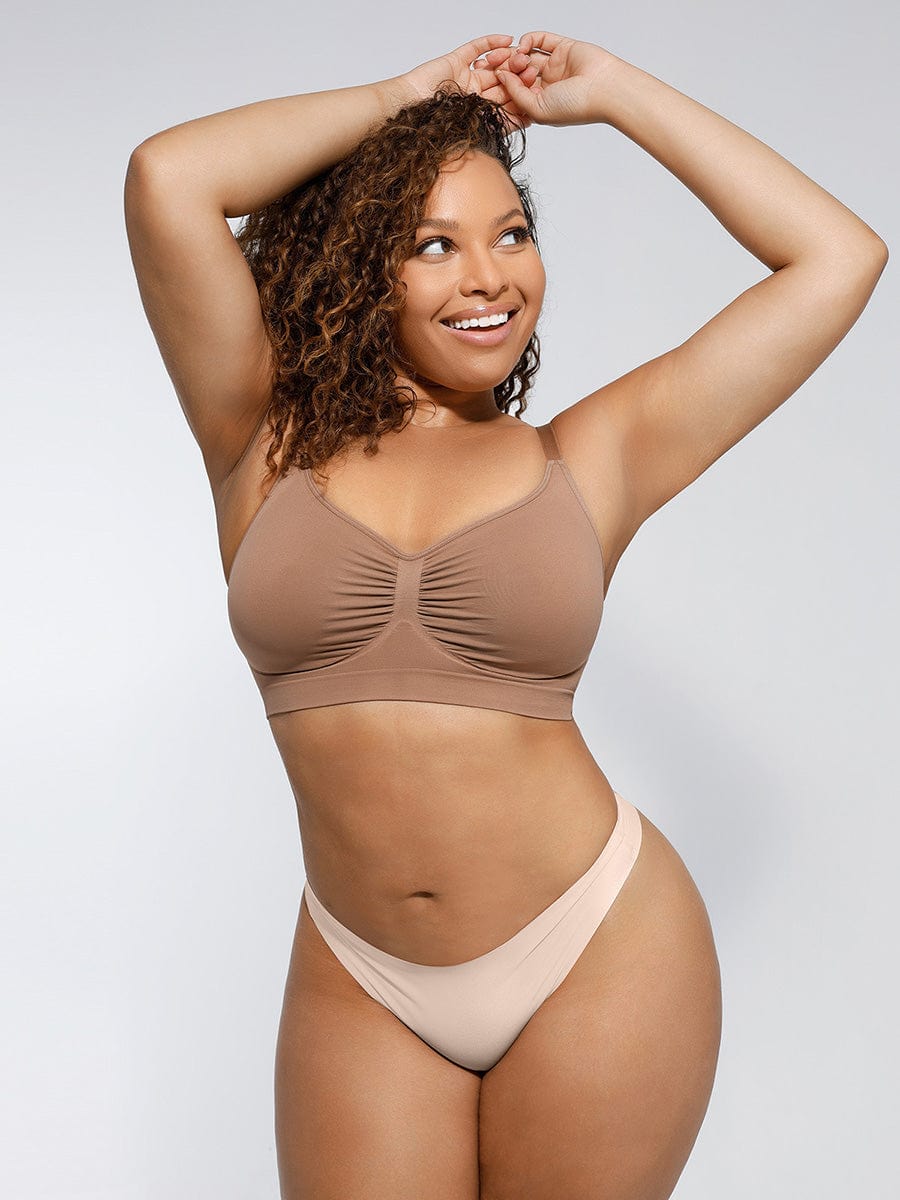 Wireless Supportive Shaping Bra with Adjustable Straps