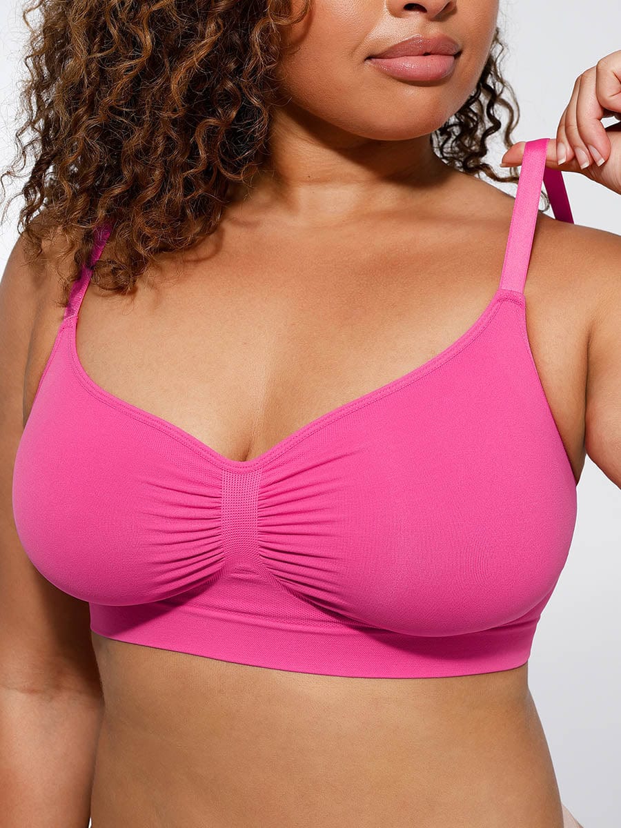 Wireless Supportive Shaping Bra with Adjustable Straps