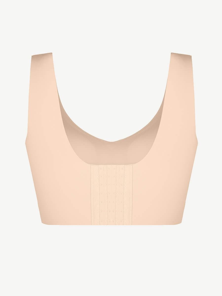 Fitted V-Neck Seamless Bra Tank Top