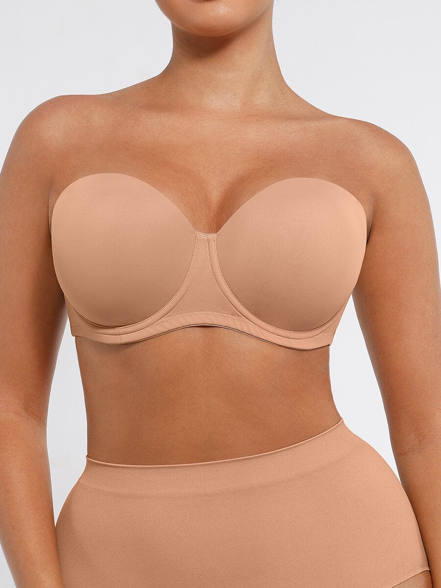 Strapless Underwire 1/2 Cup Bra