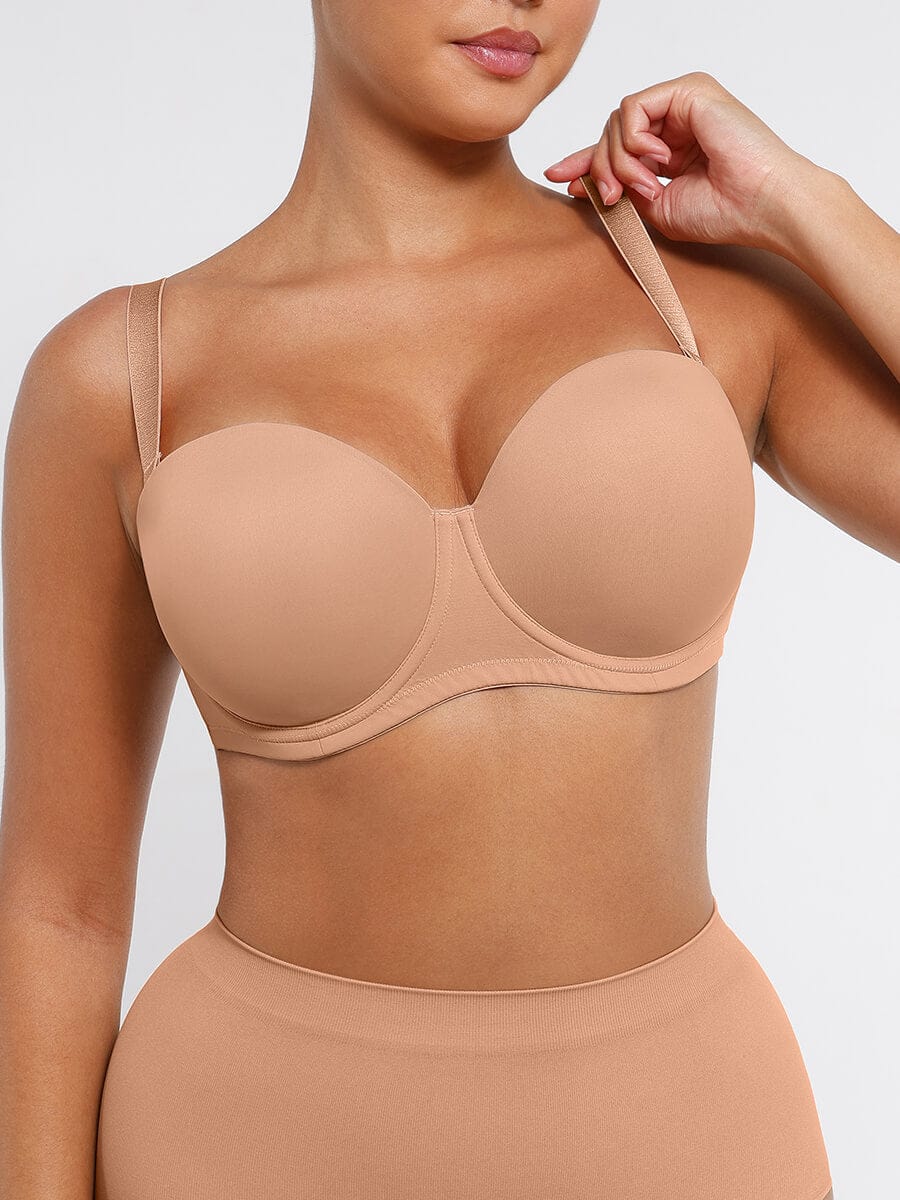 Strapless Underwire 1/2 Cup Bra