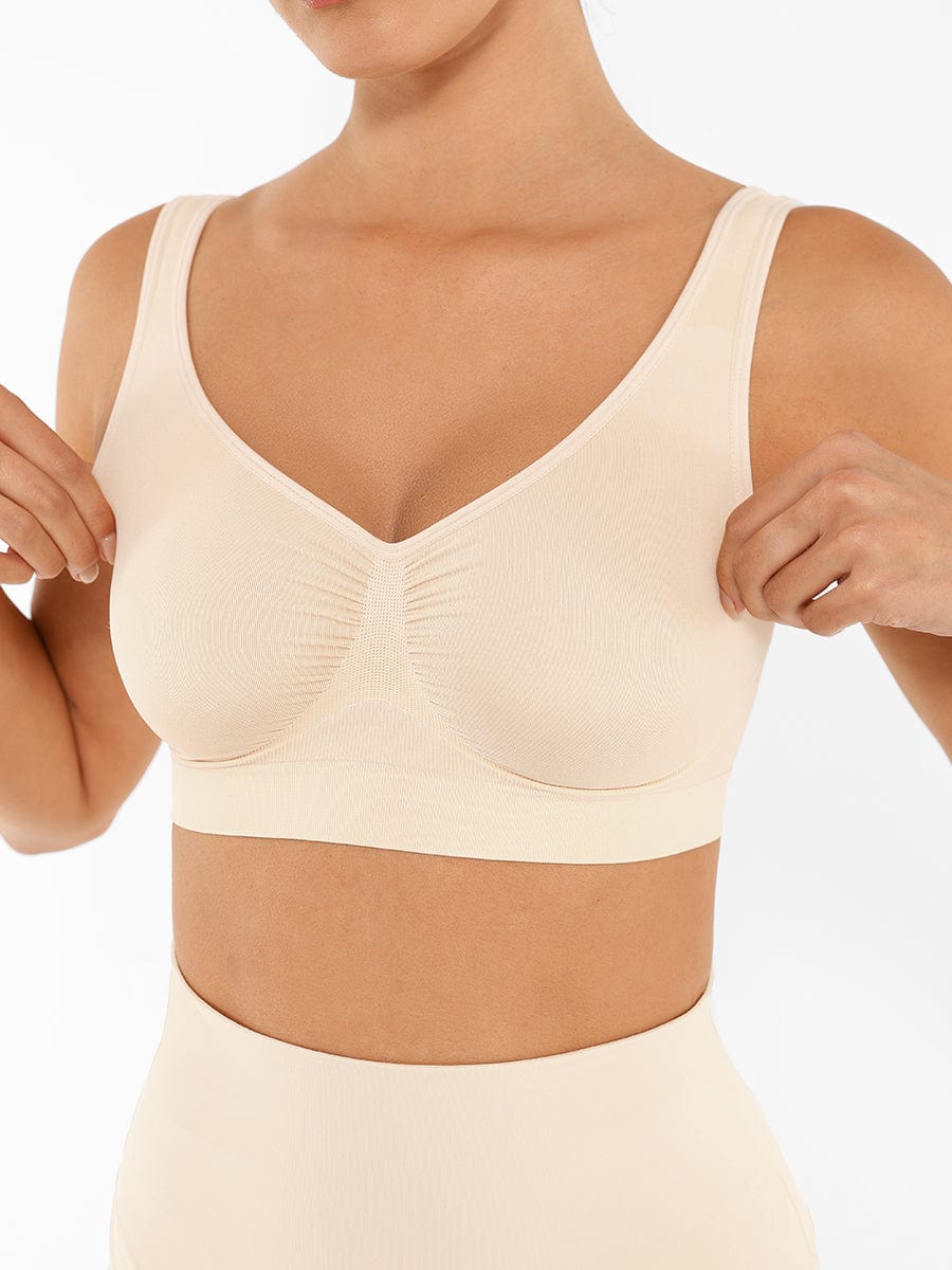 Wholesale Seamless Shaping Bust Support Wider Back Bra