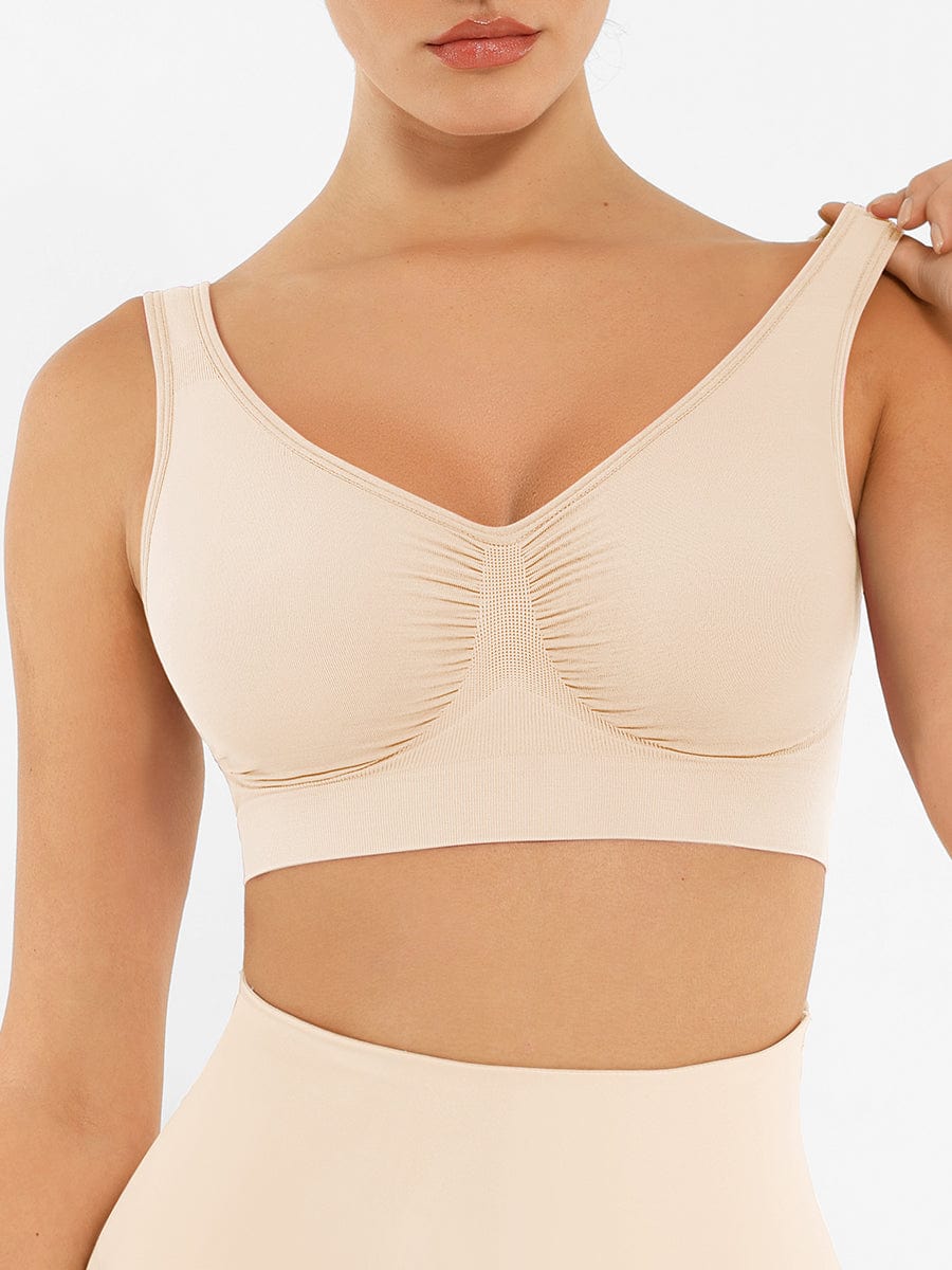 Wholesale Seamless Shaping Bust Support Wider Back Bra