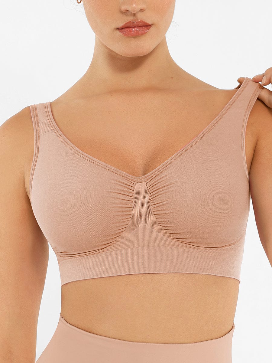 Wholesale Seamless Shaping Bust Support Wider Back Bra