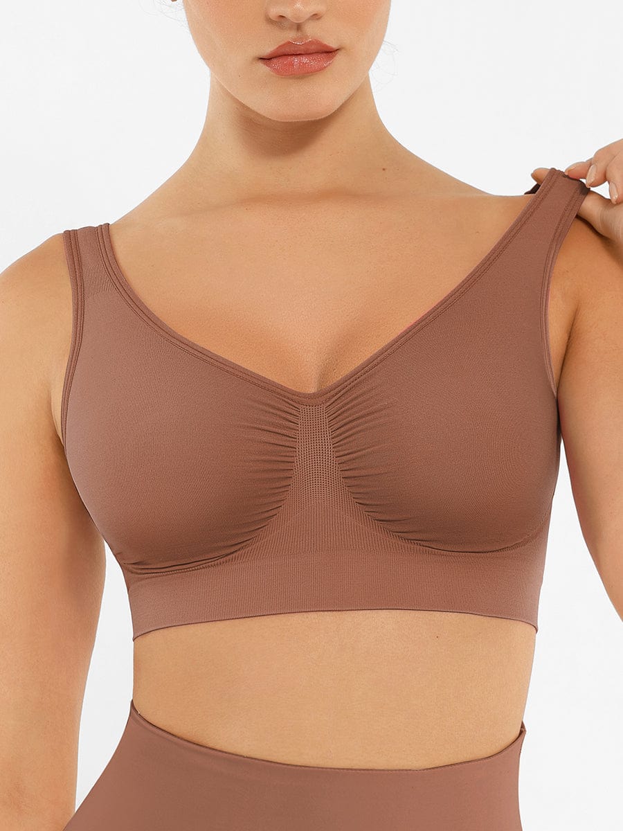 Wholesale Seamless Shaping Bust Support Wider Back Bra