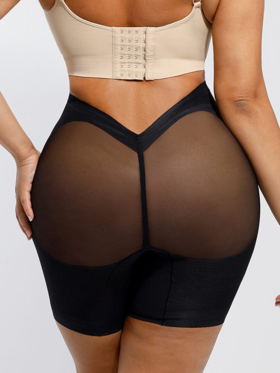 Low-Waist Mesh Butt Lifter with Tummy Control & Leg Shaping