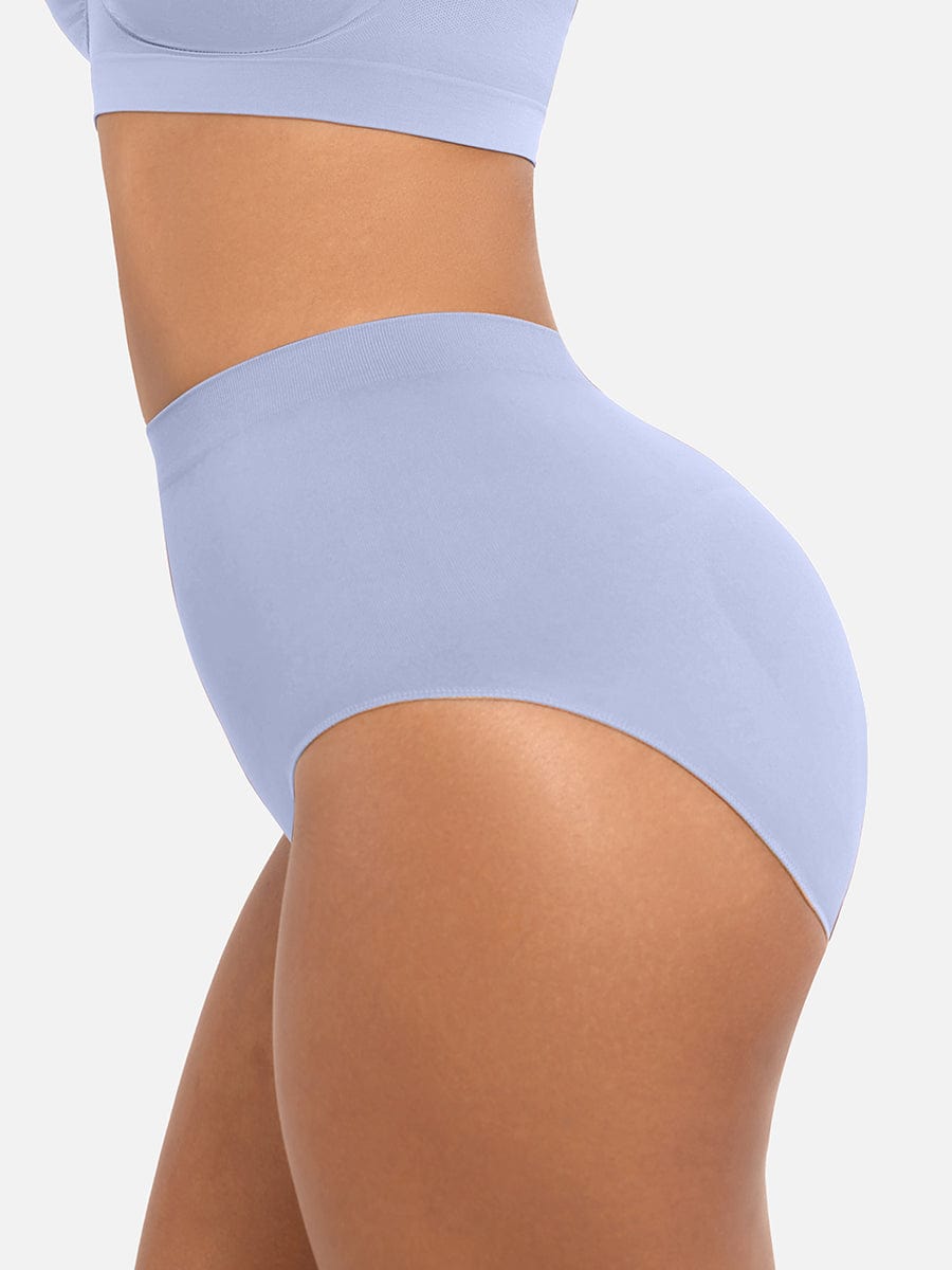 Seamless High-Waist Tummy and Waist Control Antibacterial Hip Brief