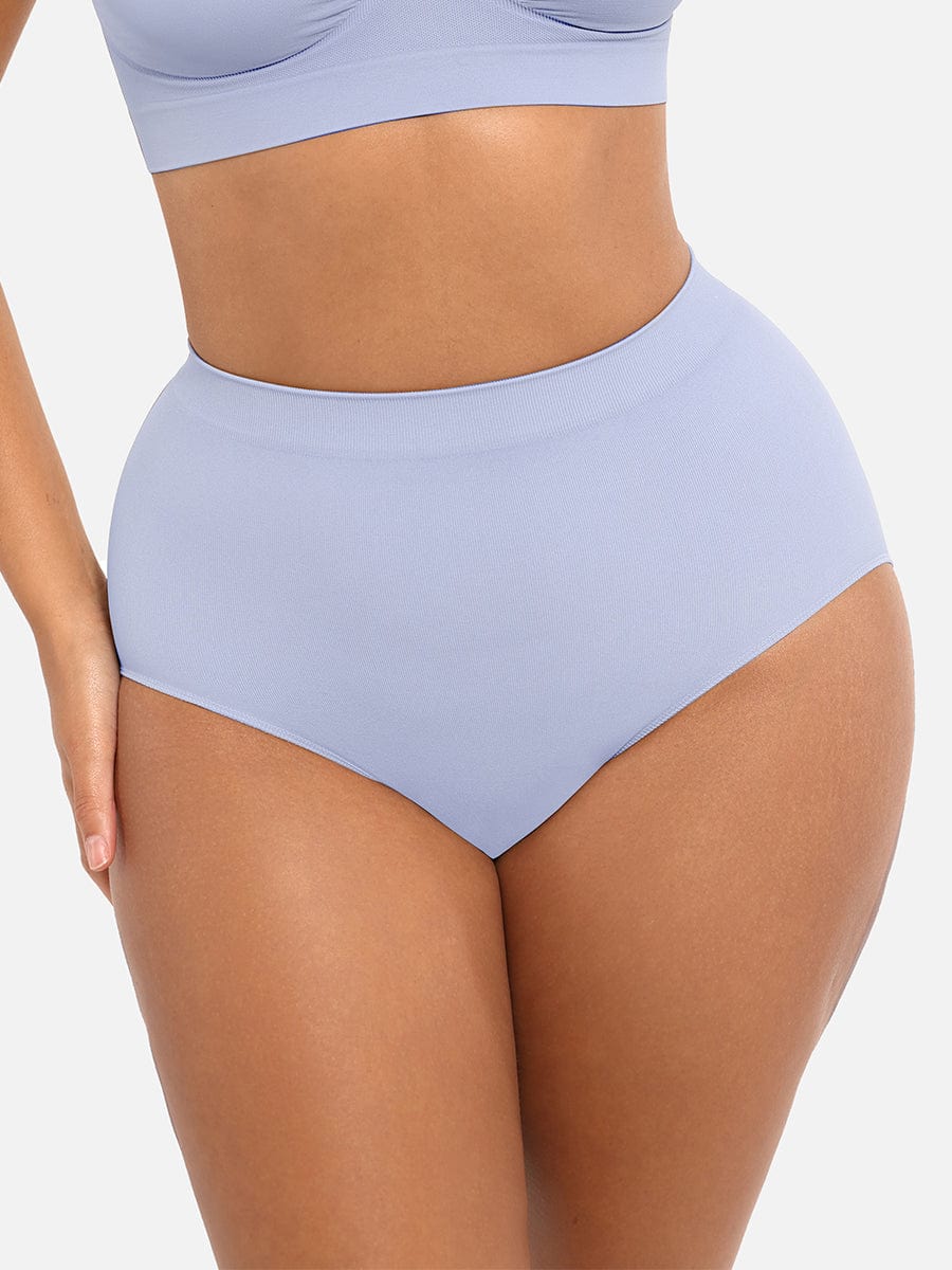 Seamless High-Waist Tummy and Waist Control Antibacterial Hip Brief