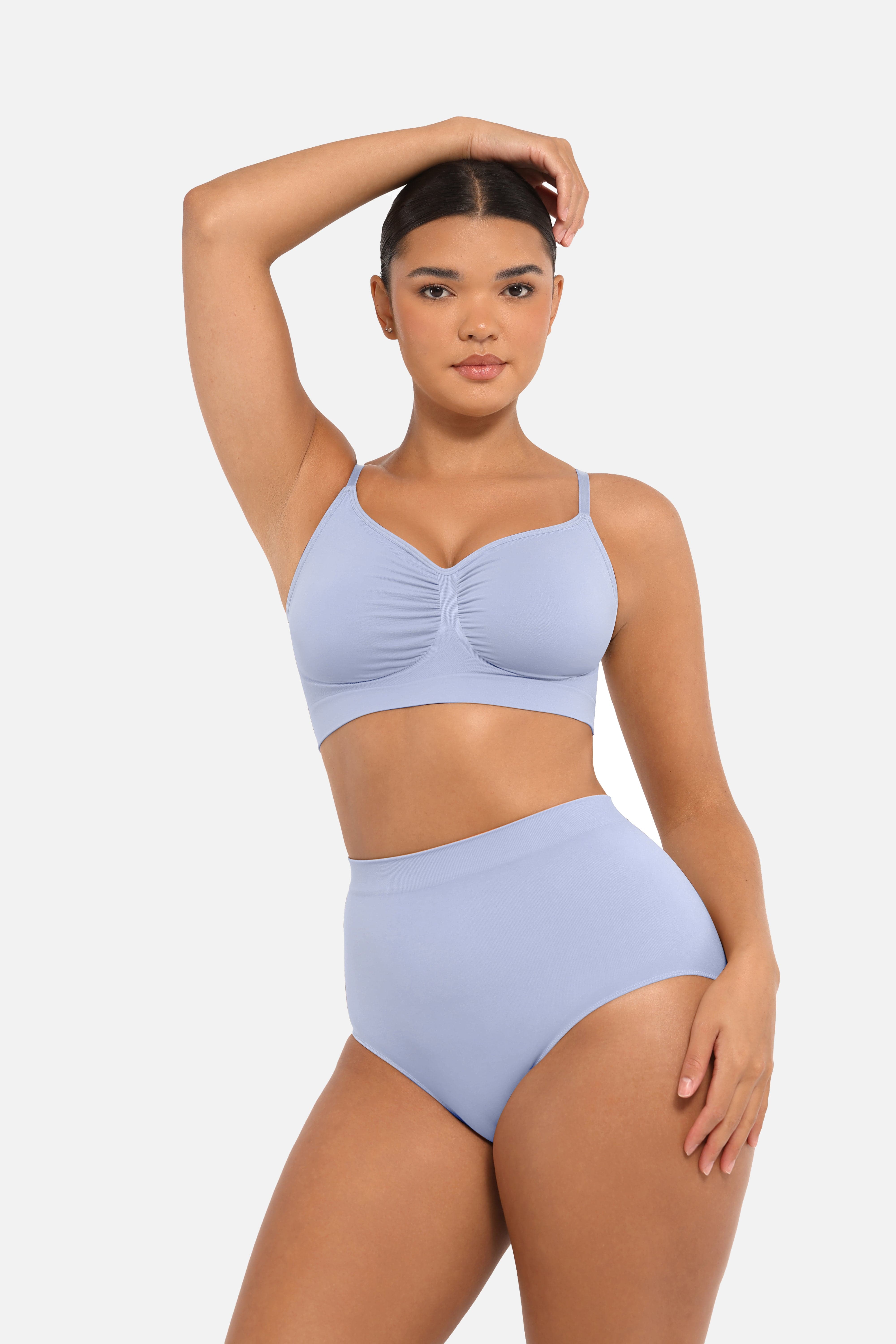 Seamless High-Waist Tummy and Waist Control Antibacterial Hip Brief