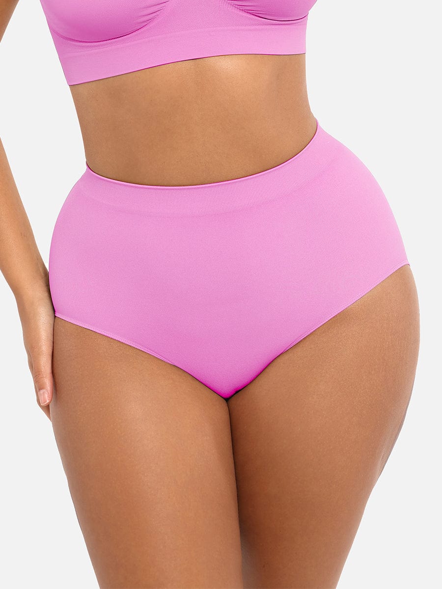 Seamless High-Waist Tummy and Waist Control Antibacterial Hip Brief