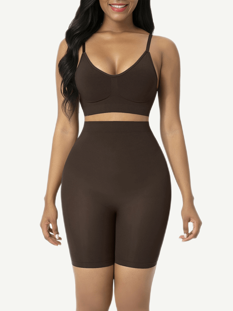 High-Waist Seamless Sculpting Butt Lifter Shapewear Shorts