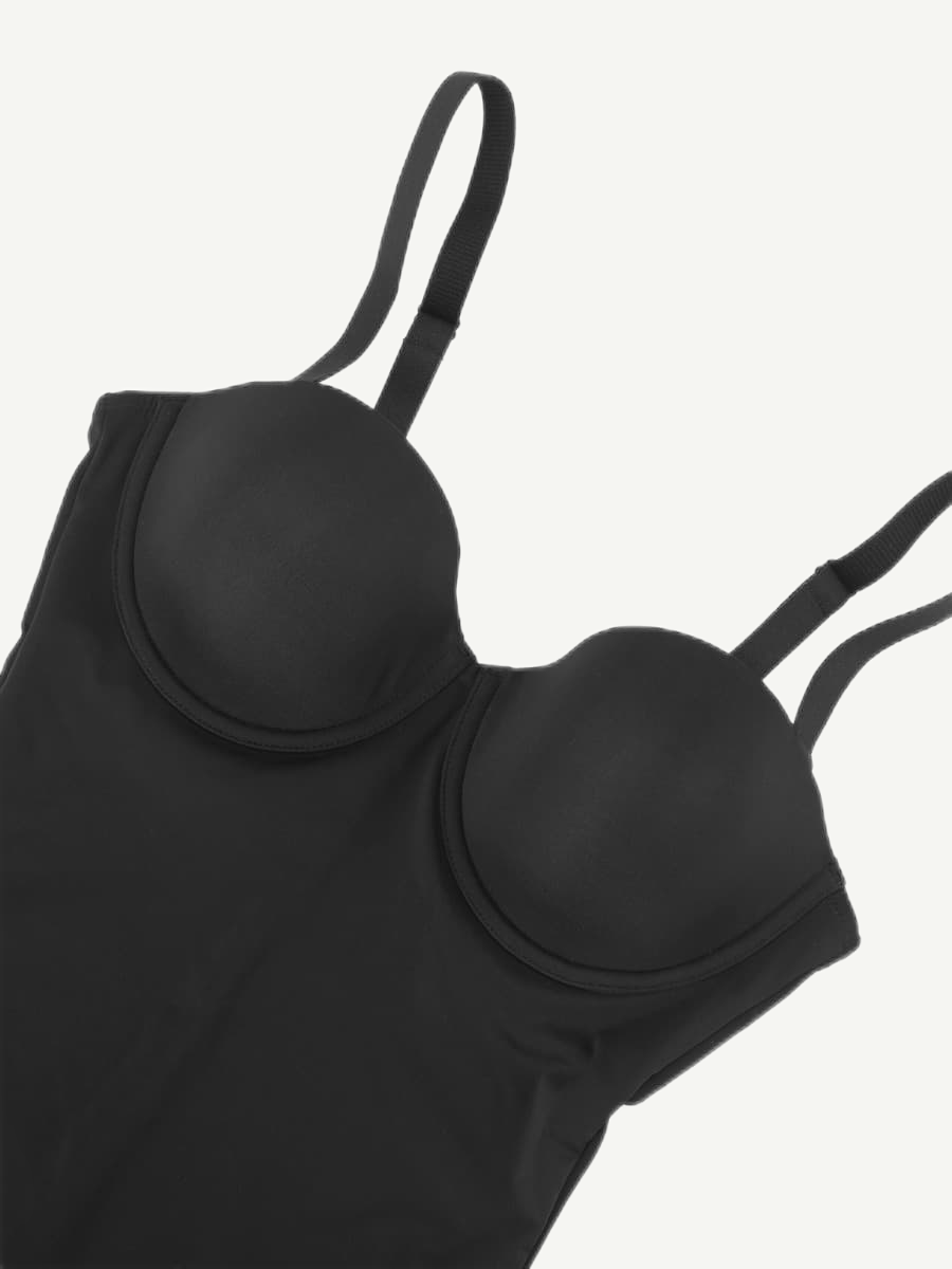 Back Smoothing Underwire Cup Push-Up Bra Strapless Bodysuit