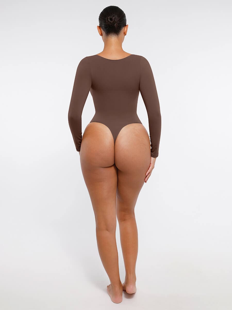 Long Sleeve Thong Bodysuit