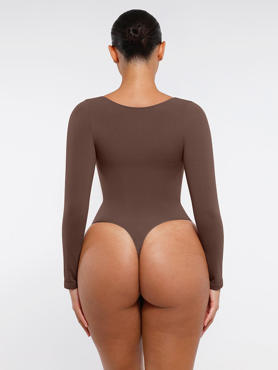 Long Sleeve Thong Bodysuit