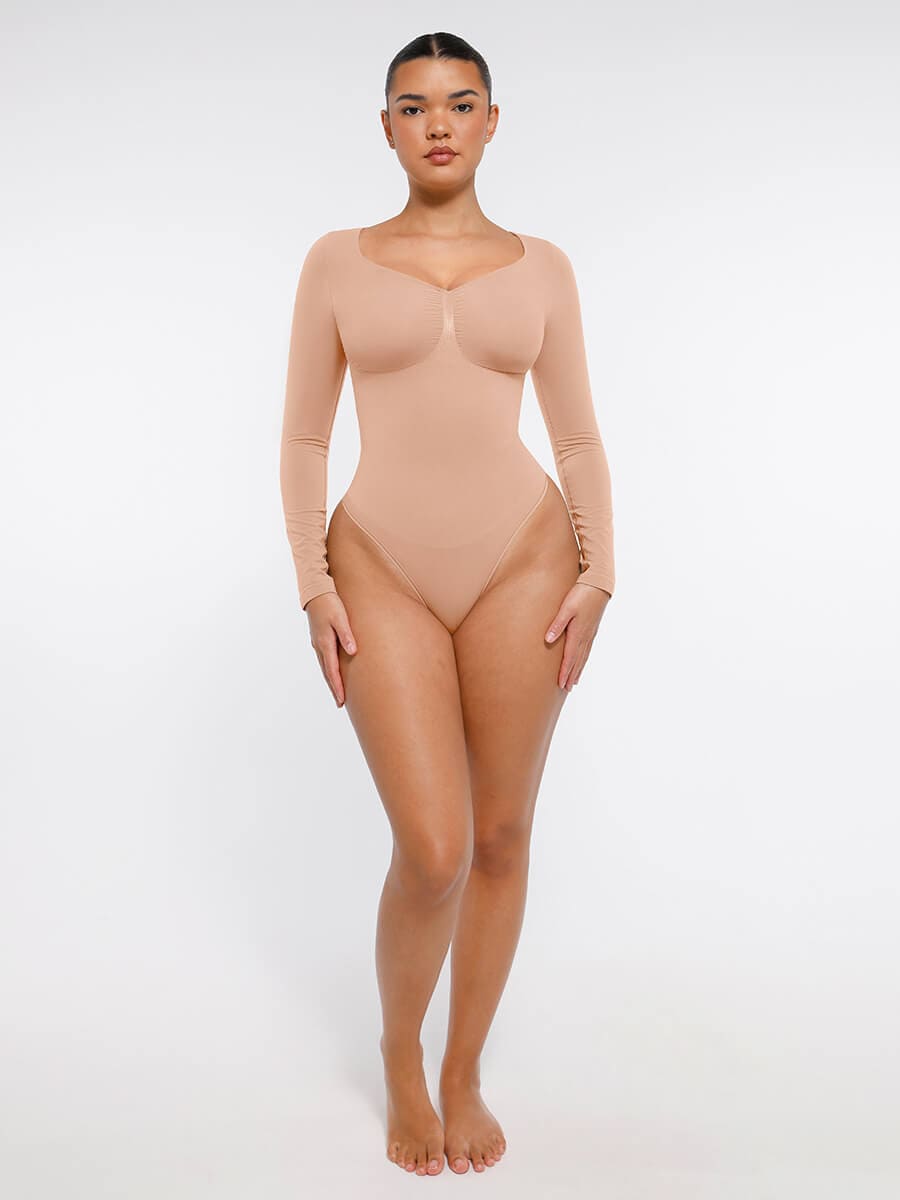 Long Sleeve Thong Bodysuit