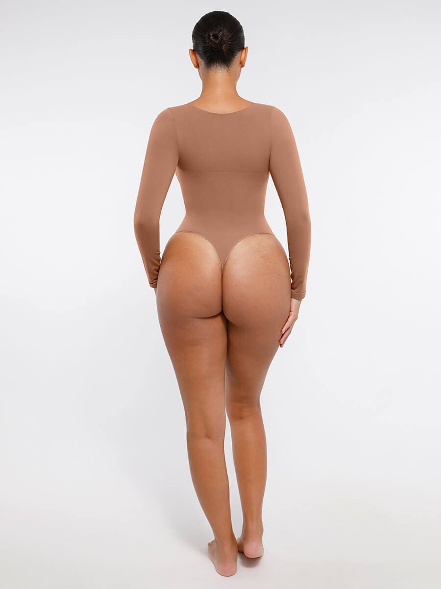 Long Sleeve Thong Bodysuit