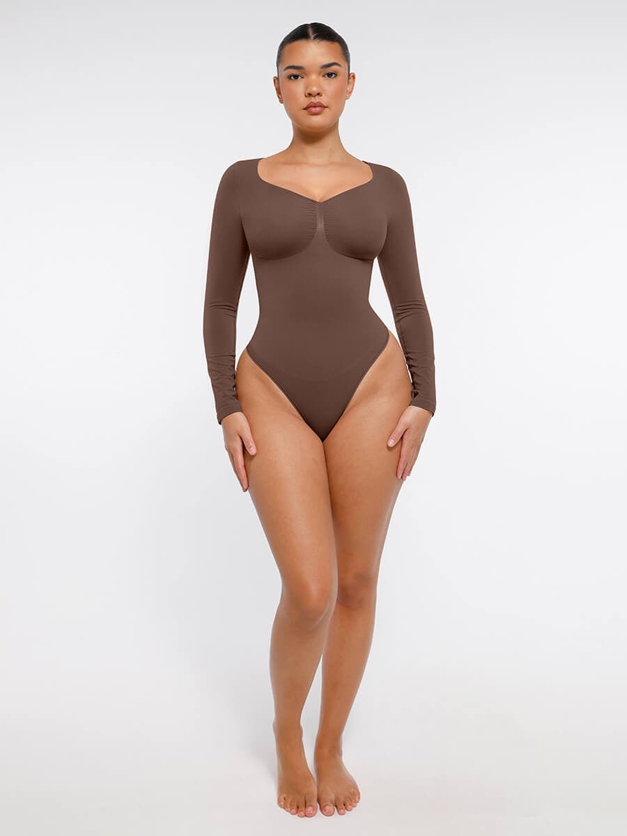 Long Sleeve Thong Bodysuit