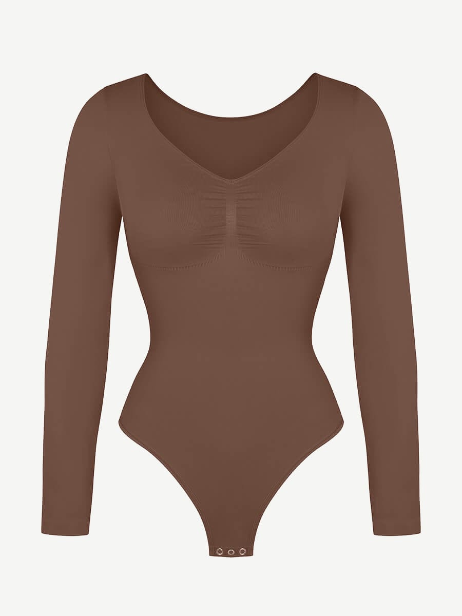 Long Sleeve Thong Bodysuit