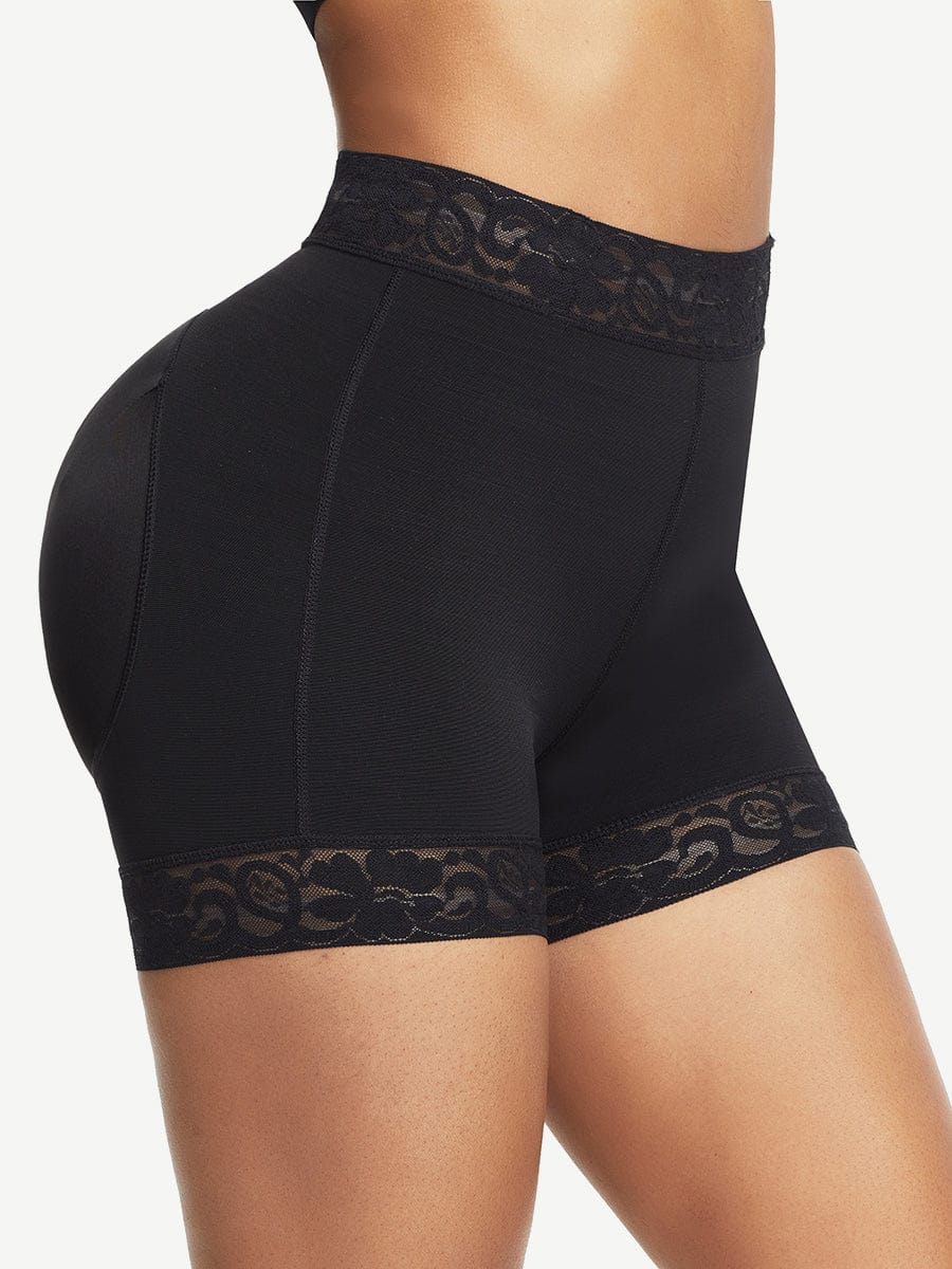 High-Waisted Lace Butt-Lifting Panty with Anti-Slip Support