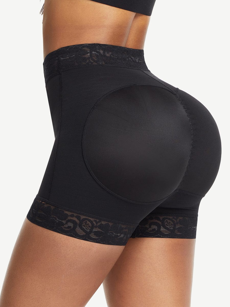 High-Waisted Lace Butt-Lifting Panty with Anti-Slip Support