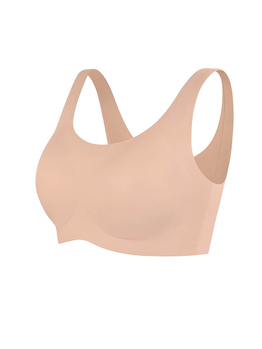 Non-marking and Comfort Bra with Drop Glue Design Supports Gathering Bust