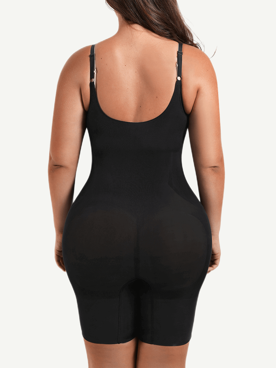 Open-Bust Mid-Thigh Bodysuit