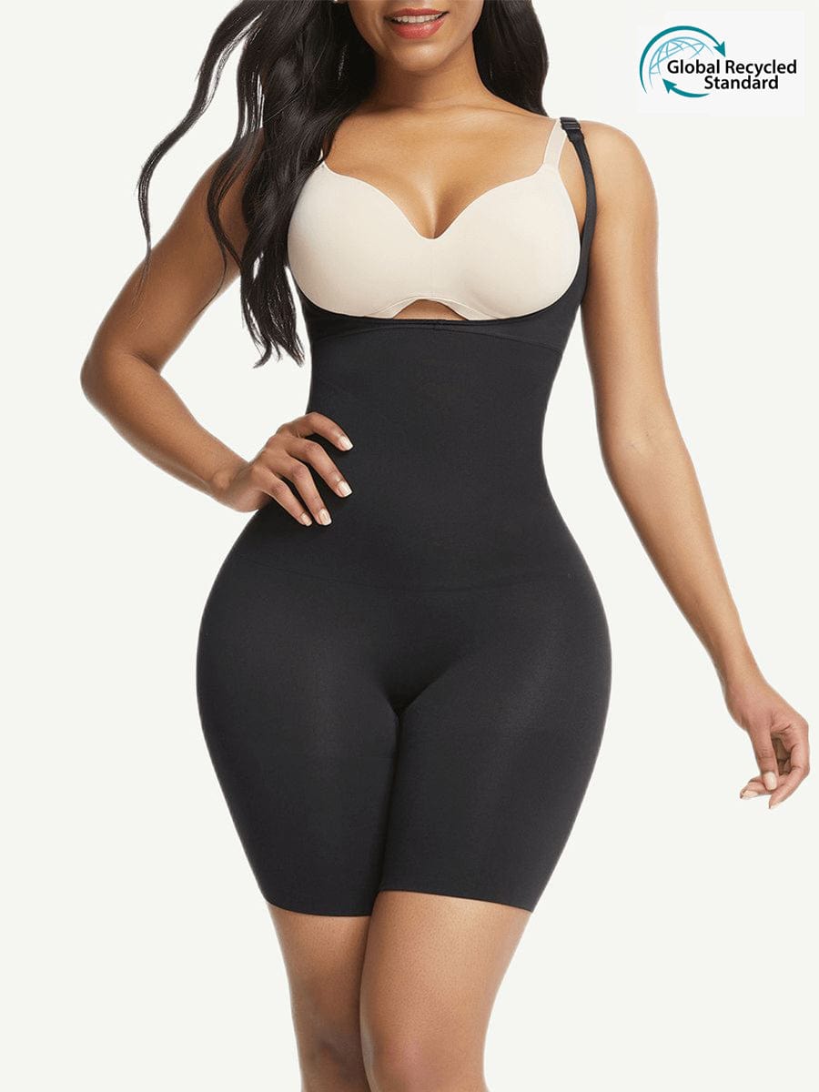 Open-Bust Mid-Thigh Shapewear