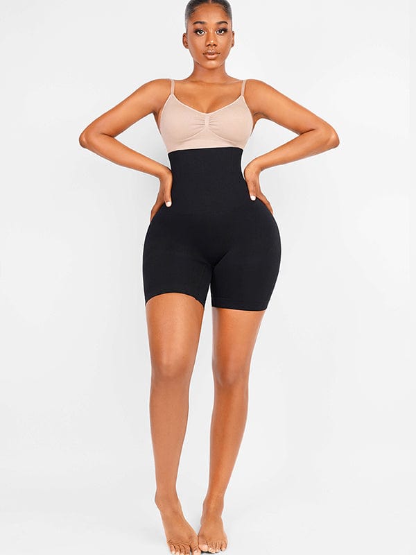 Seamless High-Waist Shapewear Shorts with Tummy Control & Butt Lifting