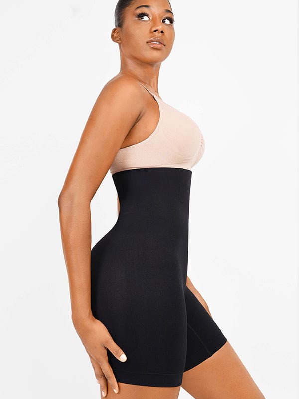 Seamless High-Waist Shapewear Shorts with Tummy Control & Butt Lifting