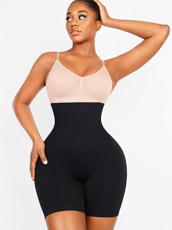 Seamless High-Waist Shapewear Shorts with Tummy Control & Butt Lifting