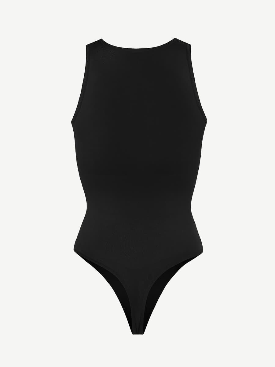 Seamless Outer Crew Thong Bodysuit