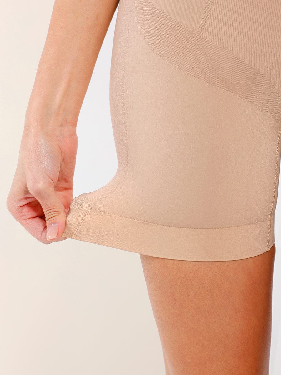 Seamless Mid-Waist Tummy Control Shorts with Butt Lifting