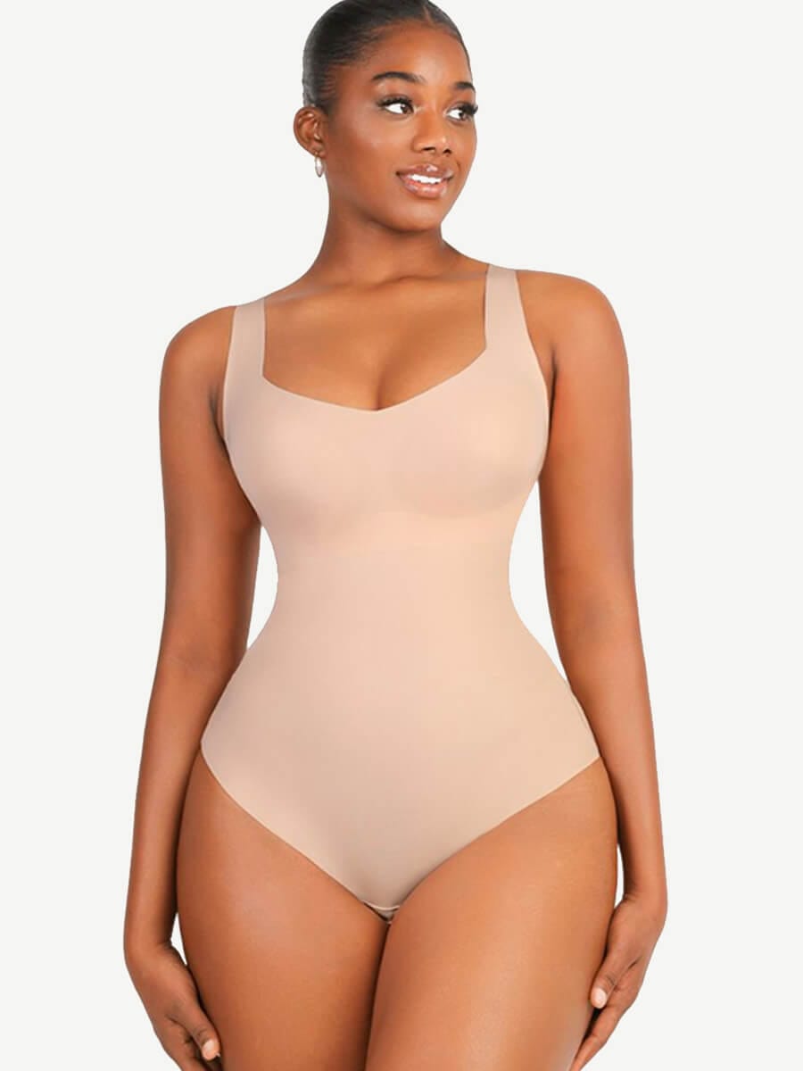 V Neck Fit 3 in 1 Bodysuit Shapewear