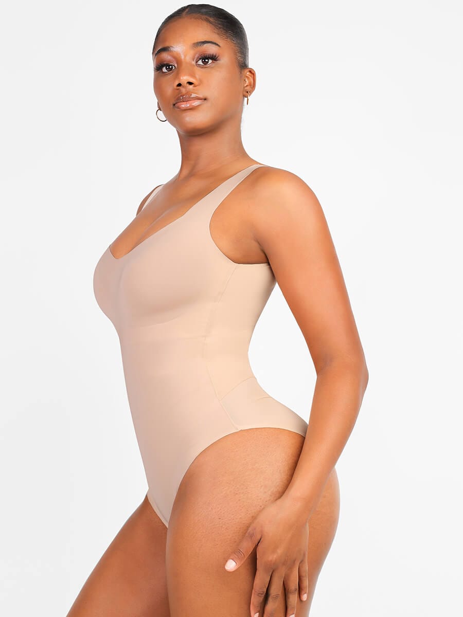 V Neck Fit 3 in 1 Bodysuit Shapewear