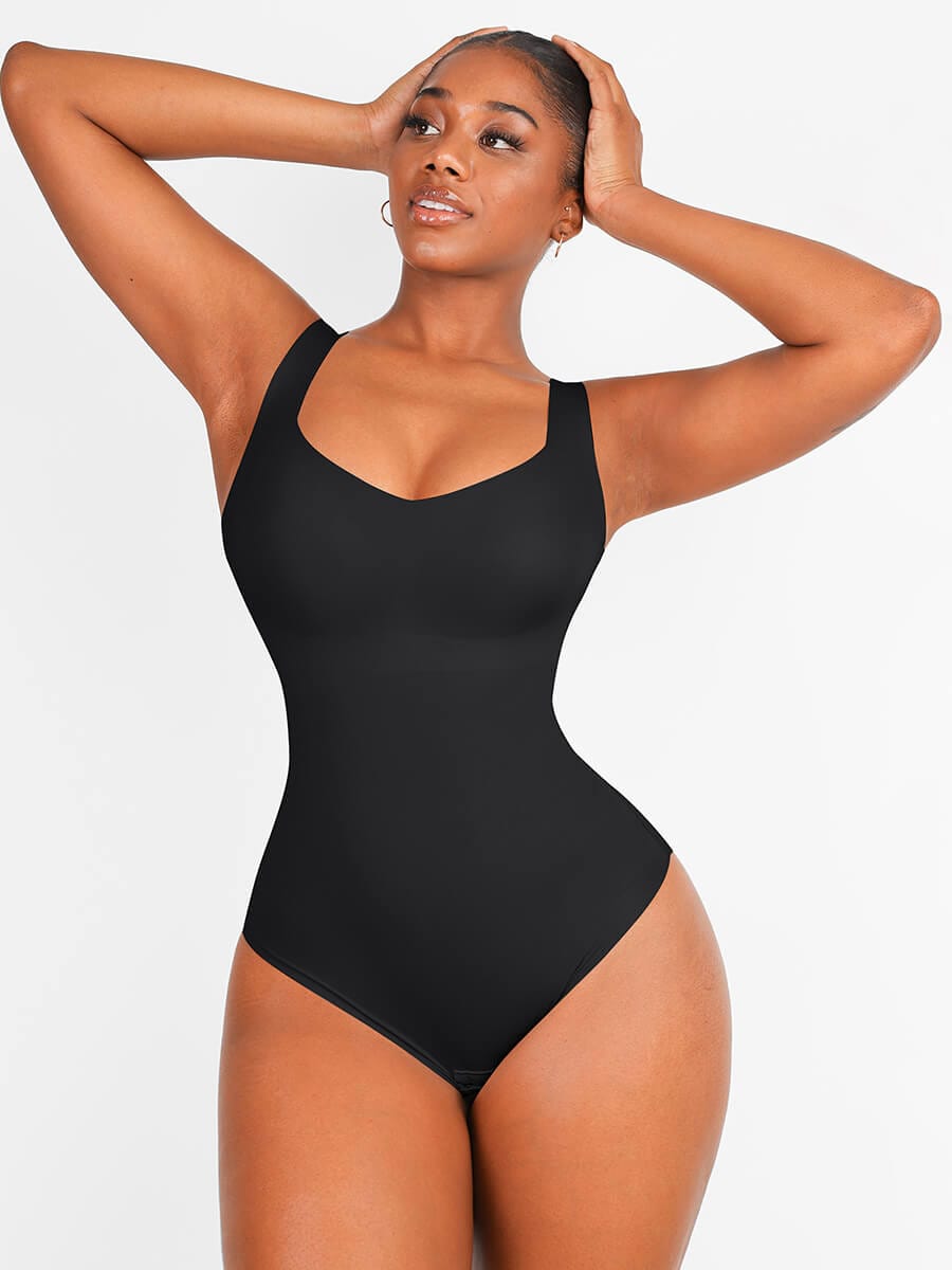 V Neck Fit 3 in 1 Bodysuit Shapewear