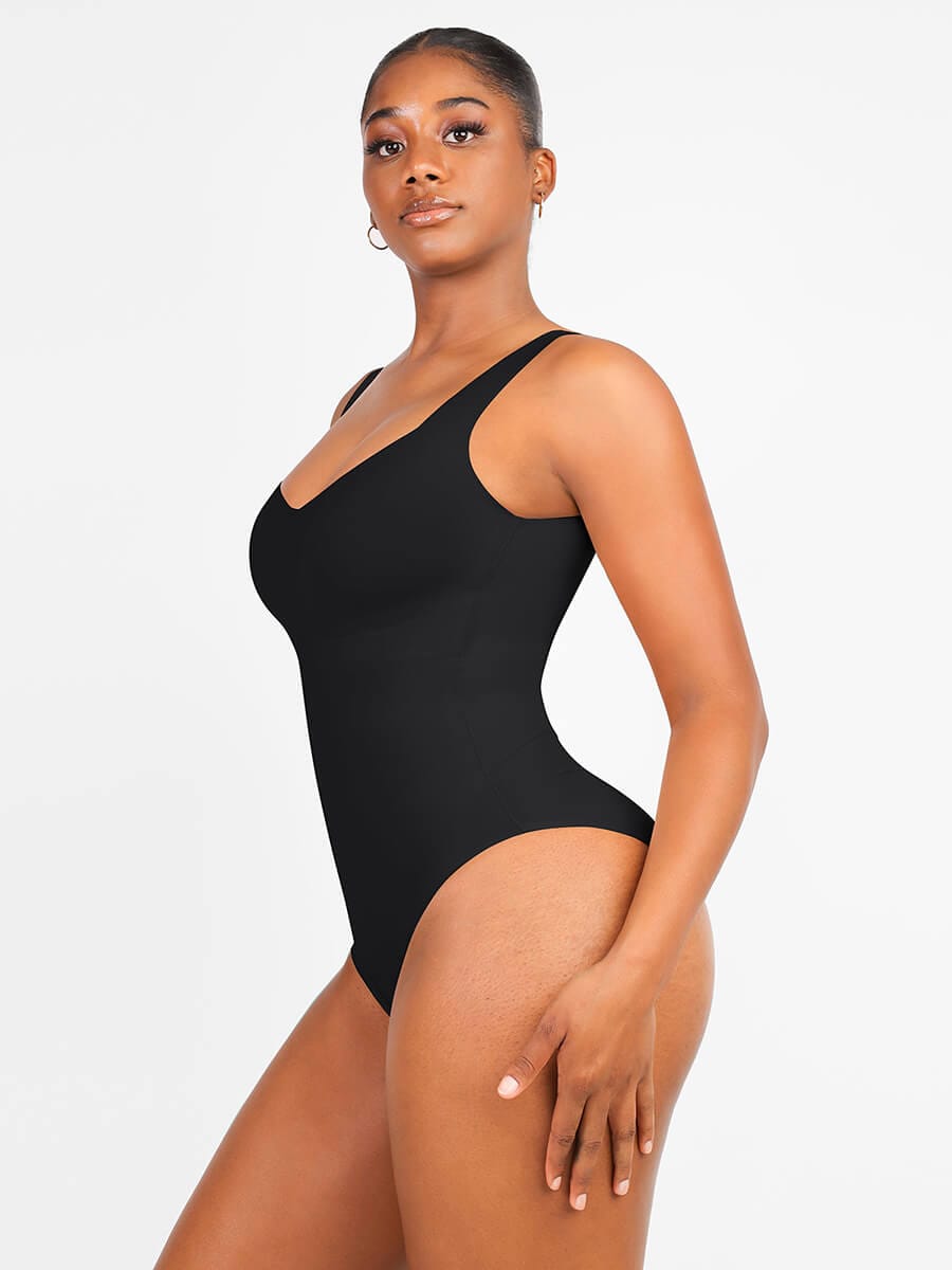 V Neck Fit 3 in 1 Bodysuit Shapewear