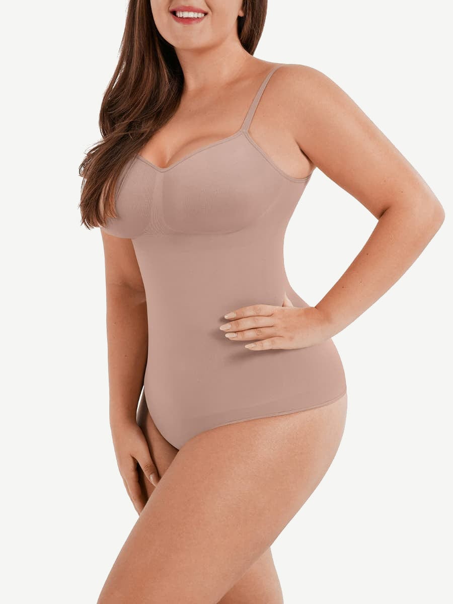 Seamless Thong Bodysuit with Tummy and Abdomen Control